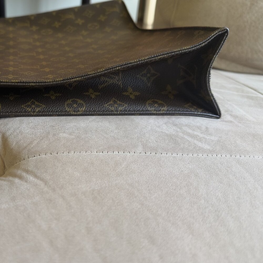 Louis Vuitton Sac Plat Canvas Monogram Handbag Tote - Authentic - Picture 8 of 13